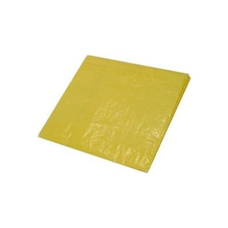 HARPSTER OF PHILIPSBURG Light Duty Tarp, High Visibility Yellow, High-Density Polyethylene Y40x60